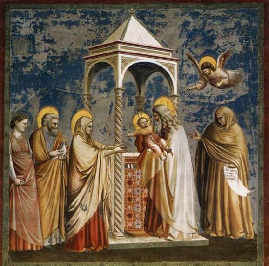 GIOTTO di Bondone Presentation of Christ at the Temple Sweden oil painting art